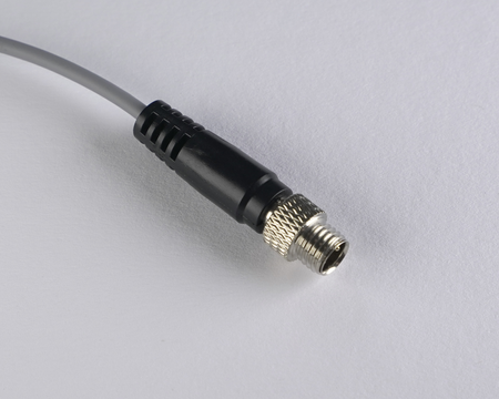 Inductive sensor M5 28 mm cable 0,3 m connector M8 PNP NO Sn = 1,5 mm