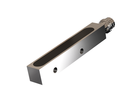 Inductive sensor square Q8 length 60 mm Connector M8 NPN NC Sn = 2 mm sensing top