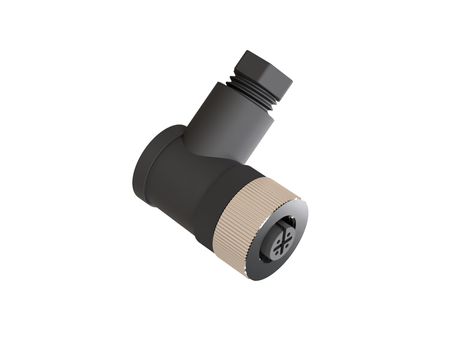 F12-4R - 3 - Buchse M12 4-pin gewinkelt – Steckverbinder für Sensoren und Industrieautomation