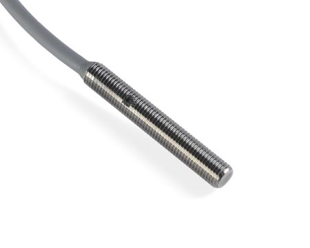 NIS04503 - 2 - Induktiver Sensor M4 L=25 mm Kabel 5m PNP NO Sn = 0,6 mm