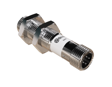 NMF12124 - 2 - Induktiver Sensor M12 Vollmetall 50 mm Stecker M12 PNP NC Sn = 2 mm