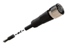 NXOC12221203 - 5 - Kabel przyłączeniowy M12 4 pin żeński prosty, przewód PUR 3 m z otwartymi końcówkami