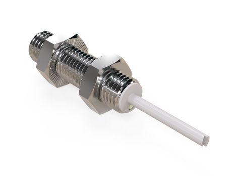 NMF08024 - 2 - Indukční snímač M8 celokovový 30 mm kabel 2m PNP NC Sn = 1 mm