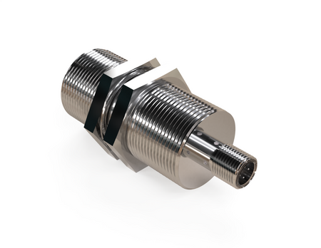 NMF30103 - 7 - Induktiver Sensor M30 Vollmetall 78 mm Stecker M12 PNP NO Sn = 10 mm