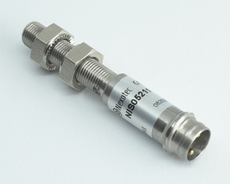 Czujnik indukcyjny M5 L=40 mm wtyczka M8 NPN NO Sn = 1 mm