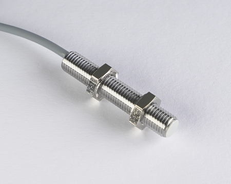 Induktív érzékelő M8 L=45 mm kábel 2m NPN NO & NC Sn = 3 mm