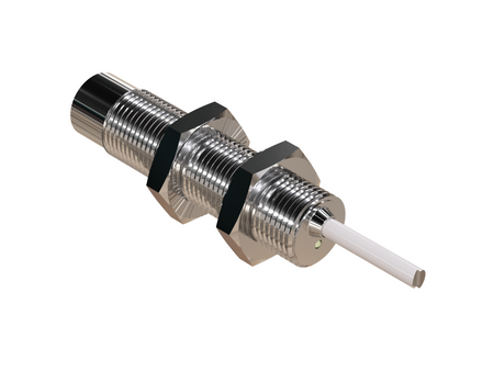 NMF12312 - 2 - Induktív érzékelő M12 teljes fém 50 mm kábel 3m NPN NC Sn = 4 mm