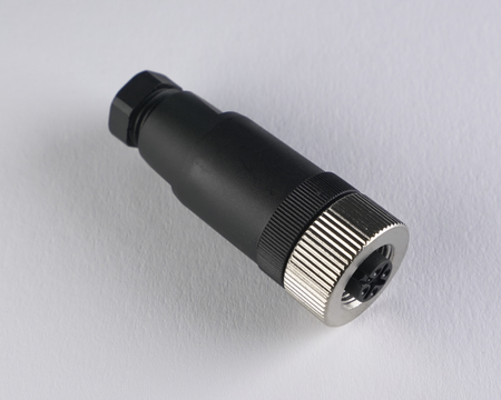 F12-4S - 9 - Buchse M12 4-pin gerade – Steckverbinder für Sensoren und Industrieautomation
