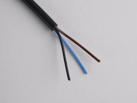 Kabel przyłączeniowy M12 4 pin żeński prosty, dioda led, przewód PUR 3 m z otwartymi końcówkami