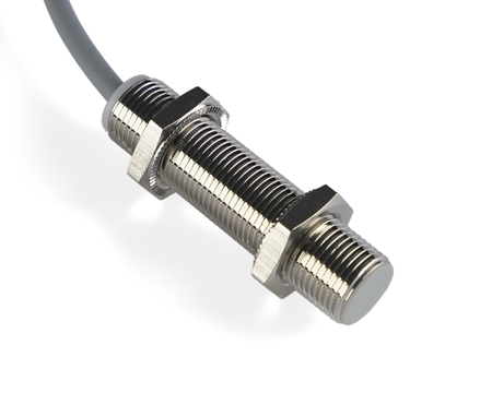 NIS12223-K2 - 4 - Indukční snímač M12 L=50 mm kabel 2m PNP NO Sn = 4 mm