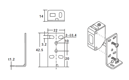Czujnik optyczny dyfuzyjny wtyczka M8 PNP NO&NC, Sn=350 mm