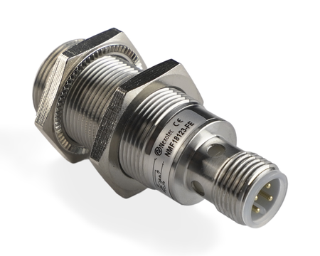 NMF18123-FE - 3 - Induktiver Sensor M18 Vollmetall 48 mm Stecker M12 PNP NO Sn = 5 mm FE