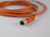 Kabel przyłączeniowy M8 4 pin żeński prosty, przewód PVC 2 m z otwartymi końcówkami