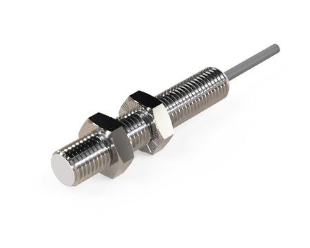 Indukční snímač M8 L=45 mm kabel 2m NPN NO Sn = 3 mm