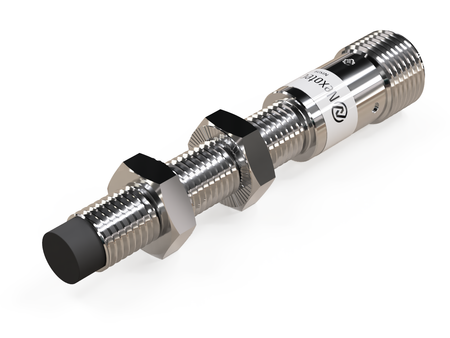 Czujnik indukcyjny M8 długość 64 mm wtyczka M12 PNP NO Sn = 4 mm