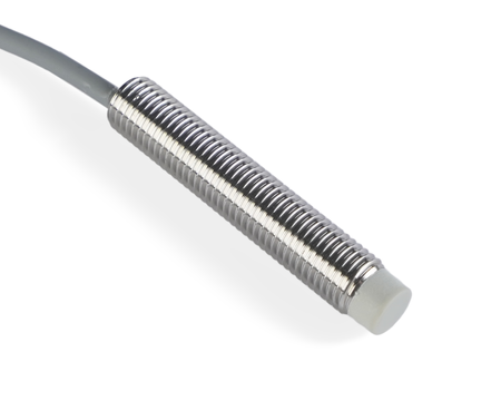 NIS08214-K3 - 2 - Indukční snímač M8 L=45 mm kabel 3m PNP NC Sn = 2 mm