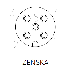 F12-5R - 16 - M12 5-Pin Female Right-Angle Connector – for industrial sensors and automation systems