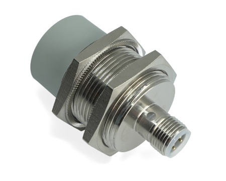 NIS30354 - 3 - Inductive sensor M30 53 mm connector M12 PNP NC Sn = 40 mm