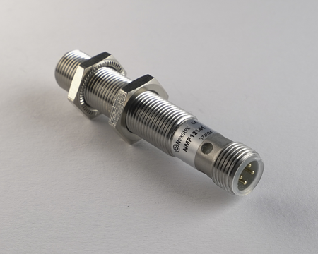 Czujnik indukcyjny M12 całometalowy 68 mm wtyczka M12 NPN NO Sn = 4 mm