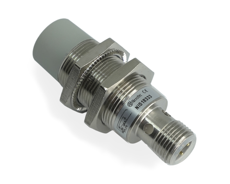 NIS18333 - 3 - Inductive sensor M18 53 mm connector M12 PNP NO Sn = 16 mm