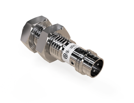 Czujnik indukcyjny M8 L=32 mm wtyczka M8 PNP NC Sn = 4 mm