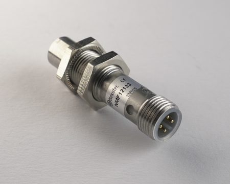 Czujnik indukcyjny M12 całometalowy 50 mm wtyczka M12 PNP NO Sn = 4 mm