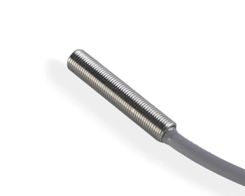 Induktív érzékelő M5 L=25 mm kábel 3m PNP NO Sn = 1,5 mm