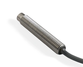 Induktív érzékelő M8 teljes fém 45 mm kábel 2m PNP NC Sn = 3,5 mm