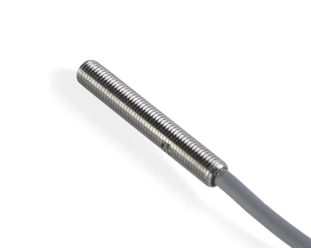 Induktív érzékelő M4 L=25 mm kábel 5m PNP NC Sn = 1 mm