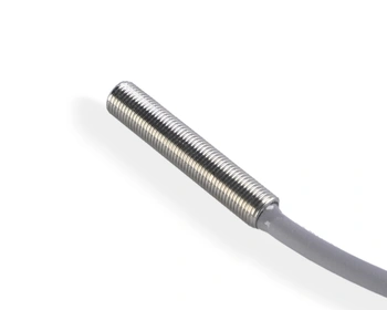 Induktív érzékelő M5 L=25 mm kábel 2m PNP NC Sn = 0,8 mm