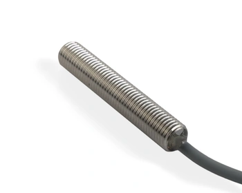 Czujnik indukcyjny M8 całometalowy 45 mm przewód 3m PNP NC Sn = 1 mm