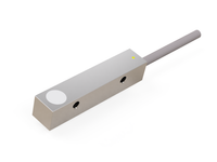 NIQ08314 - Czujnik indukcyjny kwadratowy Q8 długość 40 mm długość 40 mm przewód 3m PNP NC Sn = 2 mm detekcja góra
