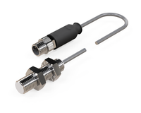 NIS08182 - Czujnik indukcyjny M8 30 mm przewód 0,3 m wtyczka M8 NPN NC Sn = 1 mm