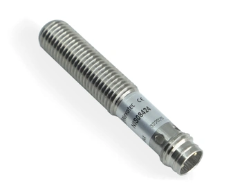 Czujnik indukcyjny M8 L=45 mm wtyczka M8 PNP NC Sn = 2 mm