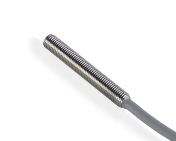 Czujnik indukcyjny M4 L=25 mm przewód 5m PNP NC Sn = 0,6 mm