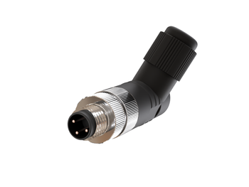 P8-3MR - Wtyczka M8, wtyk kątowy, 3 piny, męska