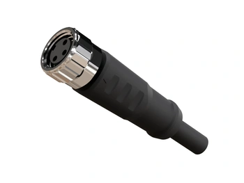 Kabel przyłączeniowy M8 3 pin żeński prosty, przewód PVC 3 m z otwartymi końcówkami