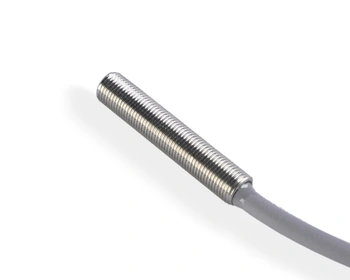 Czujnik indukcyjny M5 L=25 mm przewód 2m NPN NC Sn = 1 mm