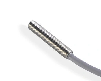 Czujnik indukcyjny M5 L=25 mm przewód 3m NPN NC Sn = 1 mm