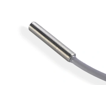Czujnik indukcyjny M5 L=25 mm przewód 3m NPN NC Sn = 0,8 mm