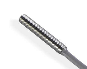 Czujnik indukcyjny M5 L=28 mm przewód 2m NPN NC Sn = 1 mm