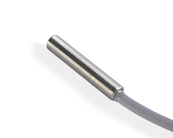 Czujnik indukcyjny M5 L=25 mm przewód 2m NPN NO Sn = 1 mm