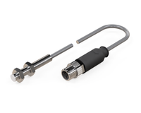 Czujnik indukcyjny M5 L=30 mm przewód 0,3 m wtyczka M8 PNP NO Sn = 0,8 mm
