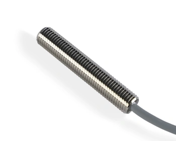 Indukčný snímač M8 L=45 mm kábel 2m NPN NO Sn = 4 mm