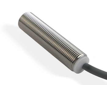 Indukčný snímač M12 celokovový 50 mm kábel 2m PNP NO Sn = 4 mm