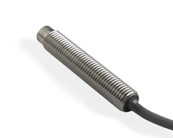 Indukčný snímač M8 celokovový 45 mm kábel 3m PNP NO Sn = 2 mm
