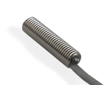 Indukčný snímač M8 celokovový 30 mm kábel 2m NPN NC Sn = 1 mm