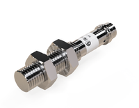 Indukčný snímač M8 celokovový 45 mm konektor M8 PNP NO Sn = 1 mm