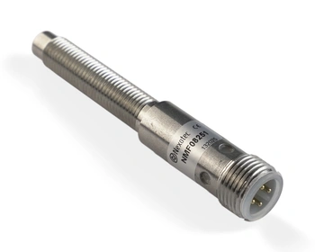 Indukčný snímač M8 celokovový 70 mm konektor M12 NPN NO Sn = 3,5 mm