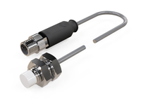 Indukčný snímač M8 L=18 mm kábel 0,3 m konektor M8 PNP NC Sn = 2 mm